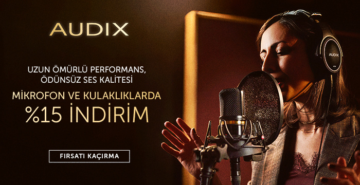 Audix Mikrofon ve Kulaklıklarda %15 İndirim!